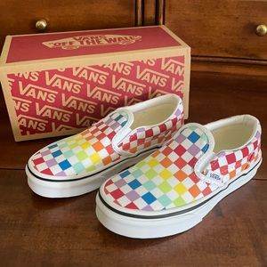 Girls slip on Vans size 13 new with box